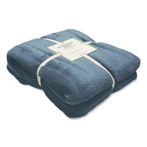Wicked Plush Throw, 60 X 80, Bayside Blue Heather