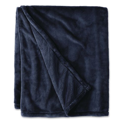 Wicked Plush Throw, 60 X 80, Navy