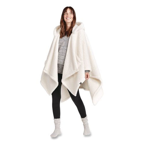 Cozy Sherpa Wearable Throw, 58 X 60, Cream