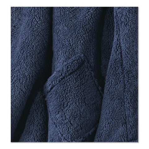 Cozy Sherpa Wearable Throw, 58 X 60, Navy