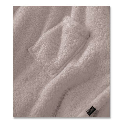 Cozy Sherpa Wearable Throw, 58 X 60, Gray
