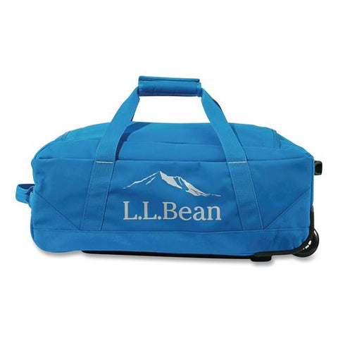 Adventure 22" Polyester Telescoping Carry-on Travel Duffel With Wheels, 22 X 12 X 9, Medium Blue