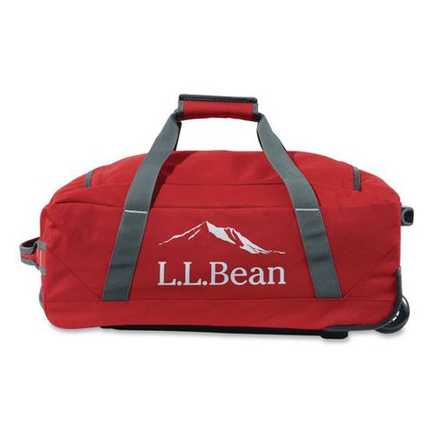 Adventure 22" Polyester Telescoping Carry-on Travel Duffel With Wheels, 22 X 12 X 9, Dark Red