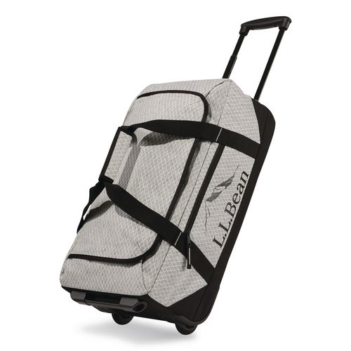 Adventure 22" Polyester Telescoping Carry-on Travel Duffel With Wheels, 22 X 12 X 9, Heather Gray Diamond