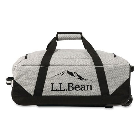 Adventure 22" Polyester Telescoping Carry-on Travel Duffel With Wheels, 22 X 12 X 9, Heather Gray Diamond