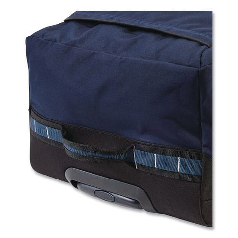 Adventure 22" Polyester Telescoping Carry-on Travel Duffel With Wheels, 22 X 12 X 9, Navy