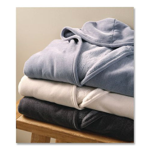 Cozy Chenille Wearable Throw, 60 X 58, Shadow Blue