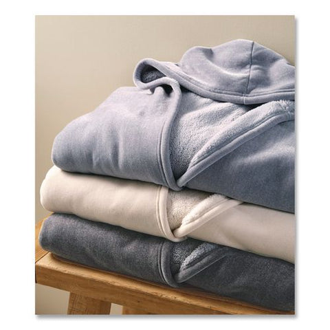 Cozy Chenille Wearable Throw, 58 X 60, Gray