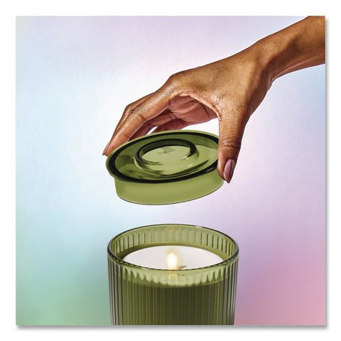 Aromatherapy Essential Oil Flameless Candle Diffuser, Grapefruit And Bergamot Essential Oil, 5.5 X 5.5 X 5.5, Olive