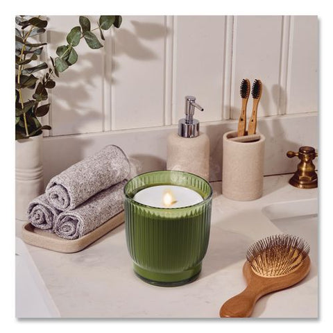 Aromatherapy Essential Oil Flameless Candle Diffuser, Grapefruit And Bergamot Essential Oil, 5.5 X 5.5 X 5.5, Olive