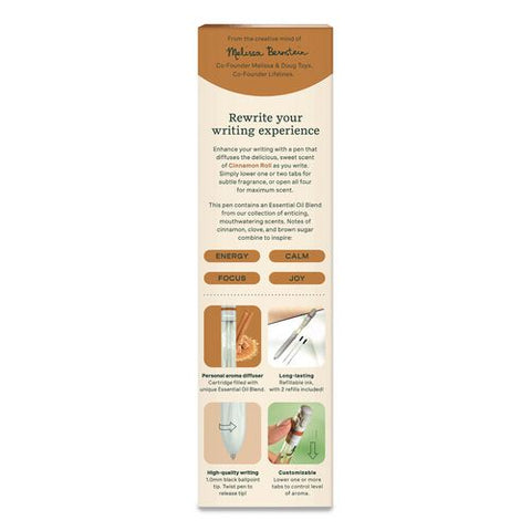 Essential Oil Blends Pen Diffuser, Cinnamon Roll Scent, White