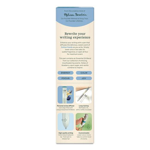 Essential Oil Blends Pen Diffuser, Cotton Candy Scent, White