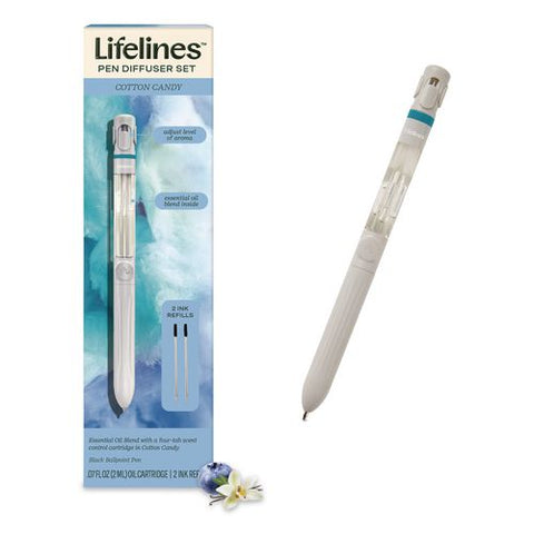 Essential Oil Blends Pen Diffuser, Cotton Candy Scent, White