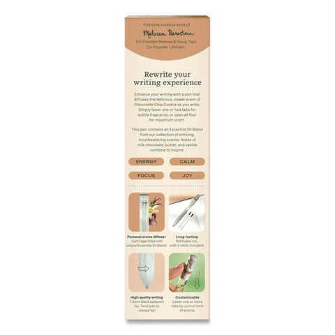 Essential Oil Blends Pen Diffuser, Chocolate Chip Cookie Scent, White