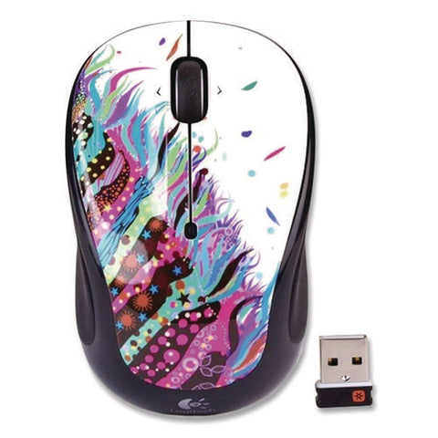 M325 Wireless Mouse, 2.4 Ghz Frequency/30 Ft Wireless Range, Left/right Hand Use, Celebrate