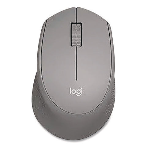 M330 Silent Plus Mouse, 2.4 Ghz Frequency/33 Ft Wireless Range, Right Hand Use, Gray