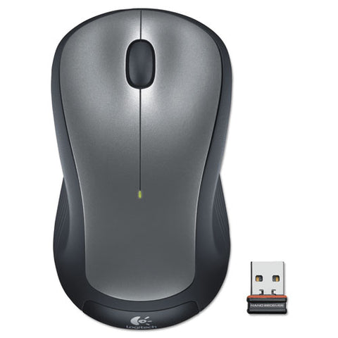 M310 Wireless Mouse, 2.4 Ghz Frequency/30 Ft Wireless Range, Left/right Hand Use, Silver/black