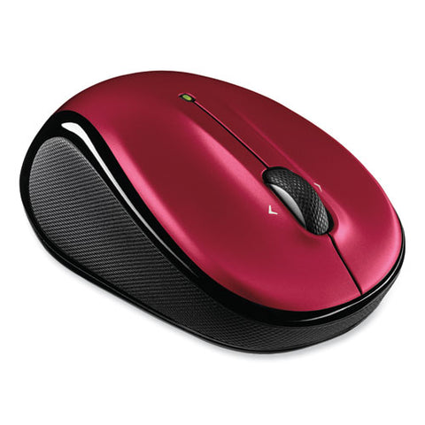 M325 Wireless Mouse, 2.4 Ghz Frequency/30 Ft Wireless Range, Left/right Hand Use, Red