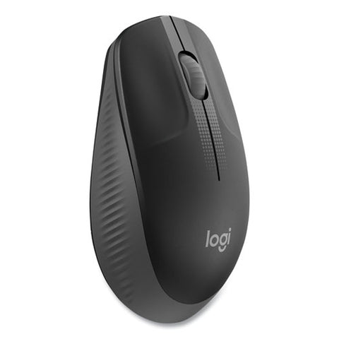 M190 Wireless Optical Mouse, 2.4 Ghz Frequency/33 Ft Wireless Range, Left/right Hand Use, Black/gray