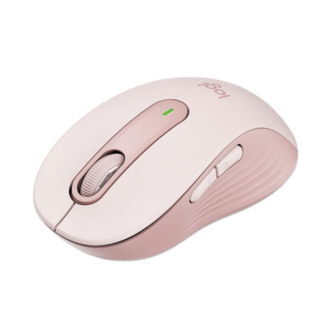 Signature M650 Wireless Mouse, Medium, 2.4 Ghz Frequency, 33 Ft Wireless Range, Right Hand Use, Rose