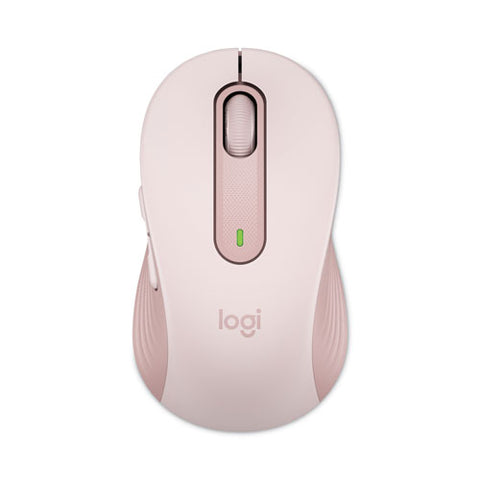 Signature M650 Wireless Mouse, Medium, 2.4 Ghz Frequency, 33 Ft Wireless Range, Right Hand Use, Rose