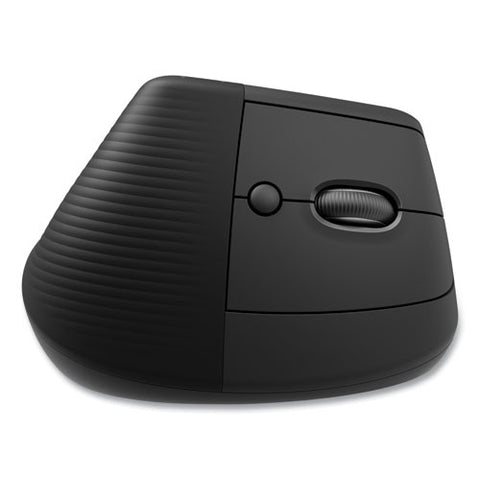 Lift For Business Vertical Ergonomic Mouse, 2.4 Ghz Frequency/32 Ft Wireless Range, Right Hand Use, Graphite