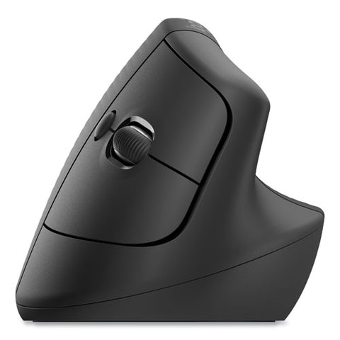 Lift For Business Vertical Ergonomic Mouse, 2.4 Ghz Frequency/32 Ft Wireless Range, Right Hand Use, Graphite