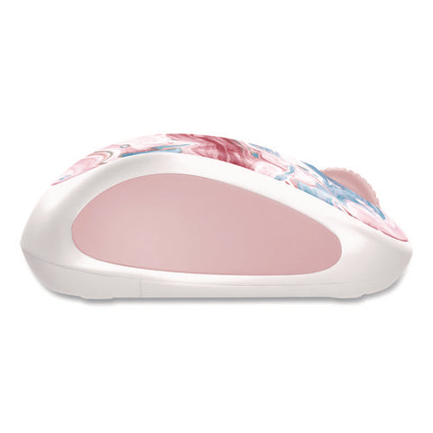 Design Collection Limited Edition Wireless Mouse, 2.4 Ghz, 33 Ft, Left/right Hand Use, Cotton Candy