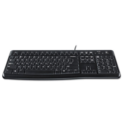 K120 Ergonomic Desktop Wired Keyboard, Usb, Black