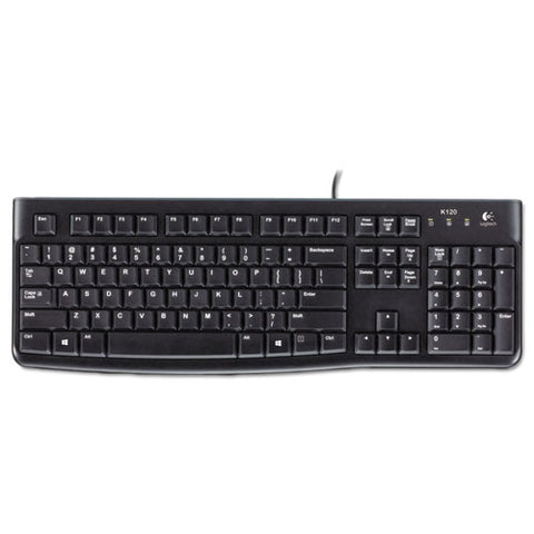 K120 Ergonomic Desktop Wired Keyboard, Usb, Black