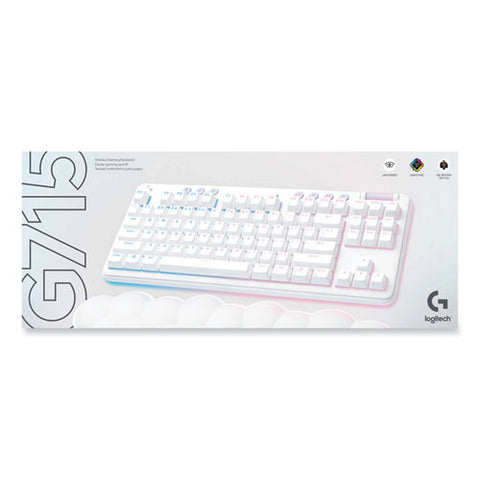 G715 Wireless Gaming Keyboard, 87 Keys, White