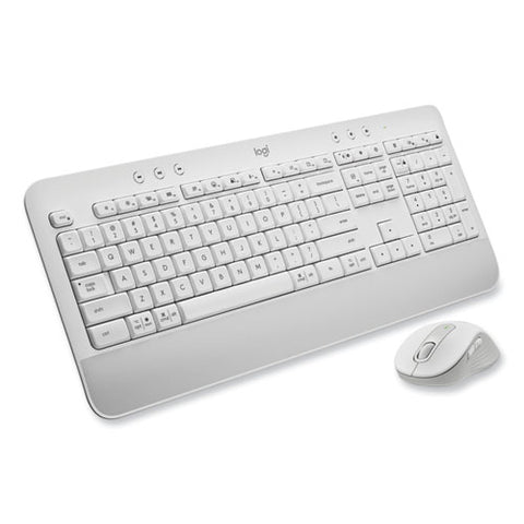 Signature Mk650 Wireless Keyboard And Mouse Combo For Business, 2.4 Ghz Frequency/32 Ft Wireless Range, Off White