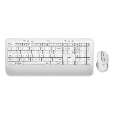 Signature Mk650 Wireless Keyboard And Mouse Combo For Business, 2.4 Ghz Frequency/32 Ft Wireless Range, Off White