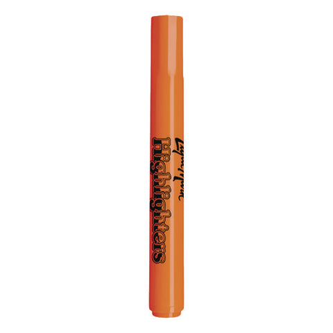 Tank Fluorescent Highlighter, Orange Ink, Chisel Tip, Orange Barrel, Dozen