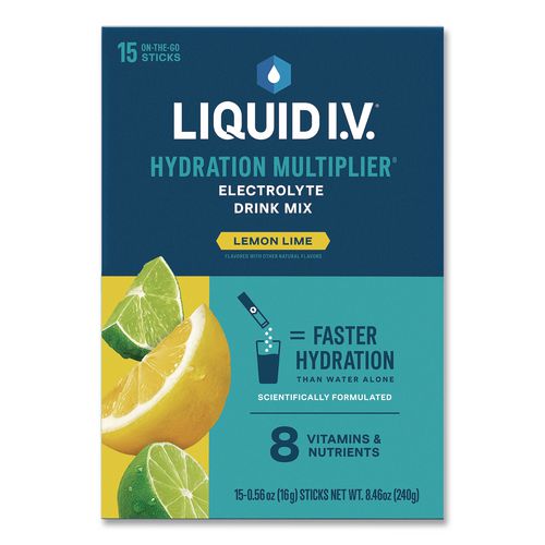 Hydration Multiplier, Lemon-lime, 0.56 Oz Stick, 15/pack