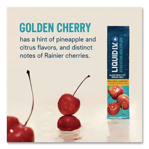 Hydration Multiplier, Golden Cherry, 0.56 Oz Stick, 15/box