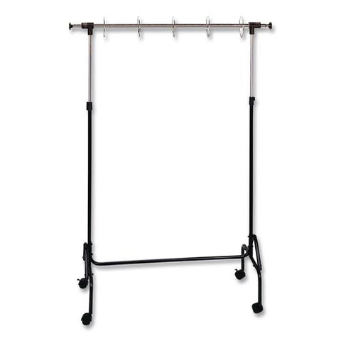 Adjustable Chart Stand, 35" To 74" W X 50" To 80" H, Black