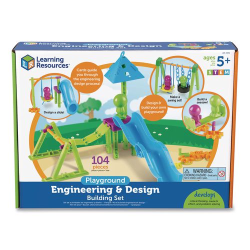 Playground Engineering And Design Building Set, Grades Pre-k To 1, 104 Pieces