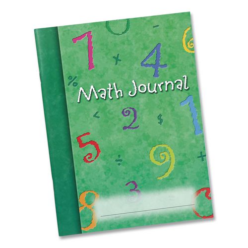 Math Journal, Graph Ruled/college Ruled, Green Cover, (64) 9 X 7 Sheets, 10 Journals