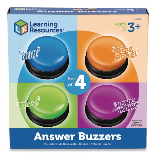 Answer Buzzers, Ages 3 And Up, 4 Buzzers