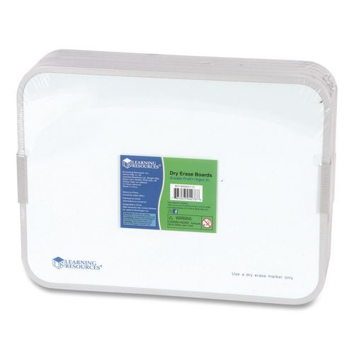 Dry Erase Boards, 9" X 12", White Surface, 10 Boards