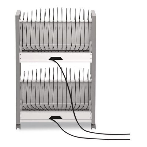 32 Bay Open Charging Cart For 32 Devices, 27 X 14.75 X 39.75