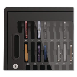 Cell Guard 32-bay Wall-mount Cabinet For 32 Devices, 14.96 X 16.14 X 8.98, Black
