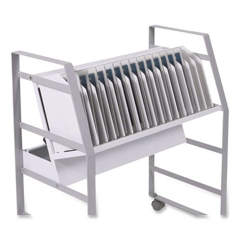 16 Tablet/chromebook Open Charging Cart For 16 Devices, 27 X 14.75 X 30