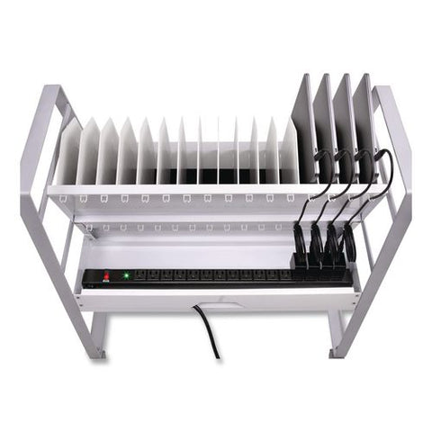 32 Tablet/chromebook Open Charging Cart For 32 Devices, 27 X 14.75 X 39.75