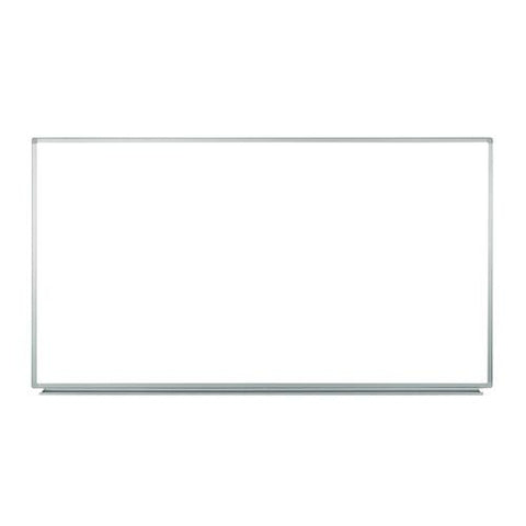Wall-mounted Magnetic Whiteboard, 72" X 40", White Surface, Silver Aluminum Frame