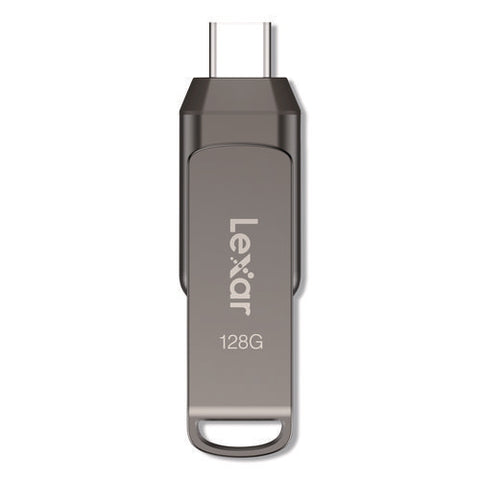 Jumpdrive D400 Usb 3.1 Flash Drive, 128 Gb, Titanium