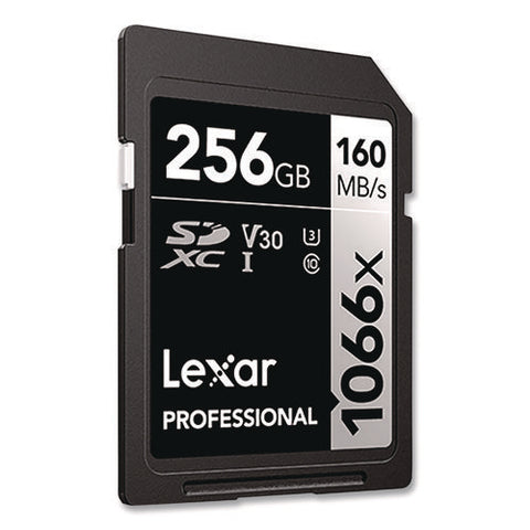 Professional Silver Series Sdxc Memory Card, Uhs-i V30 U1 Class 10, 256 Gb