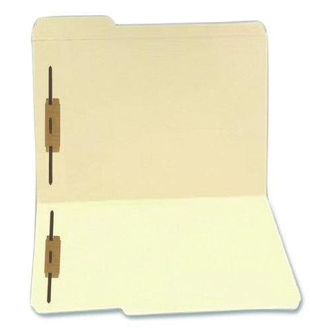 Heavy-duty Top Tab Fastener Folders, 0.75" Expansion, 2 Fasteners, Letter Size, Manila Exterior, 50/box