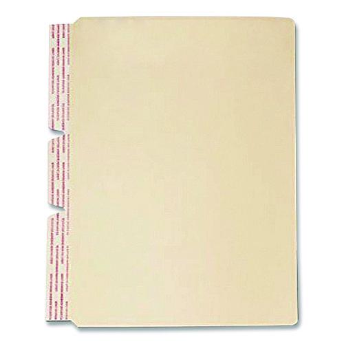 Standard Side-flap Classification Folder Dividers, 1 Fastener, Letter Size, Manila, 100/box